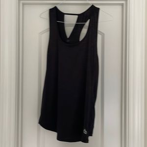 Black workout tank
